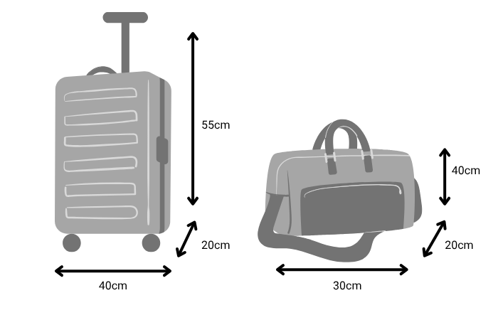 afmetingen handbagage Ryanair 2026