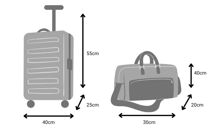 afmetingen handbagage Transavia 2025
